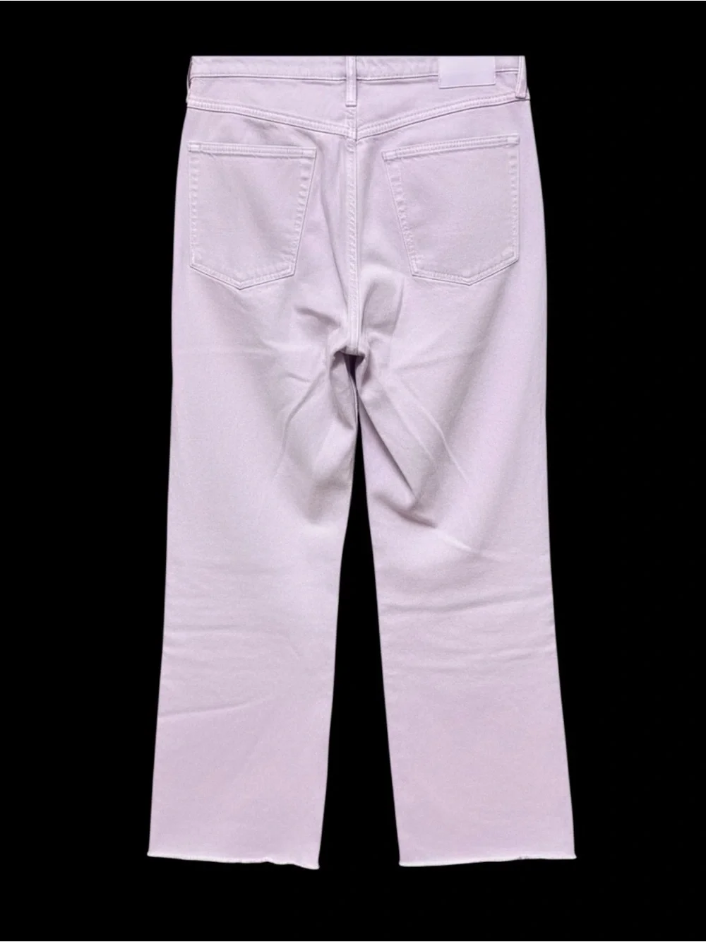 FRAME High ‘N’ Tight High Rise Raw Hem Wide-Leg Jeans Lilac Size 30 - Picture 8 of 10